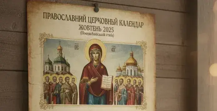 Церковний календар свят та днів пам'яті на жовтень 2025 року.